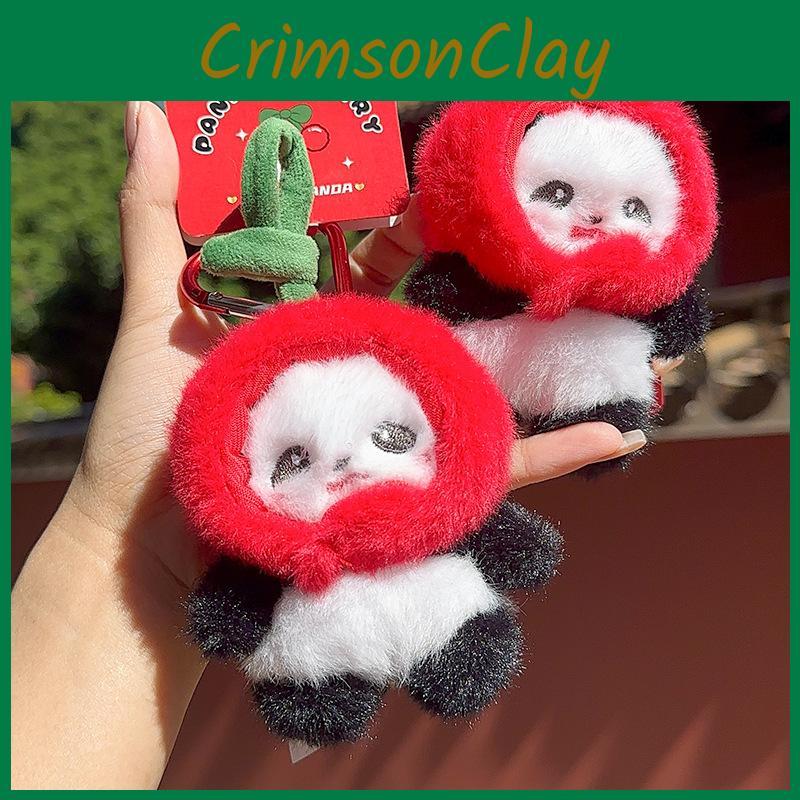 Panda Cartoon Plush Toy Animal Keychain Backpack Pendant Childrens Holiday Gift