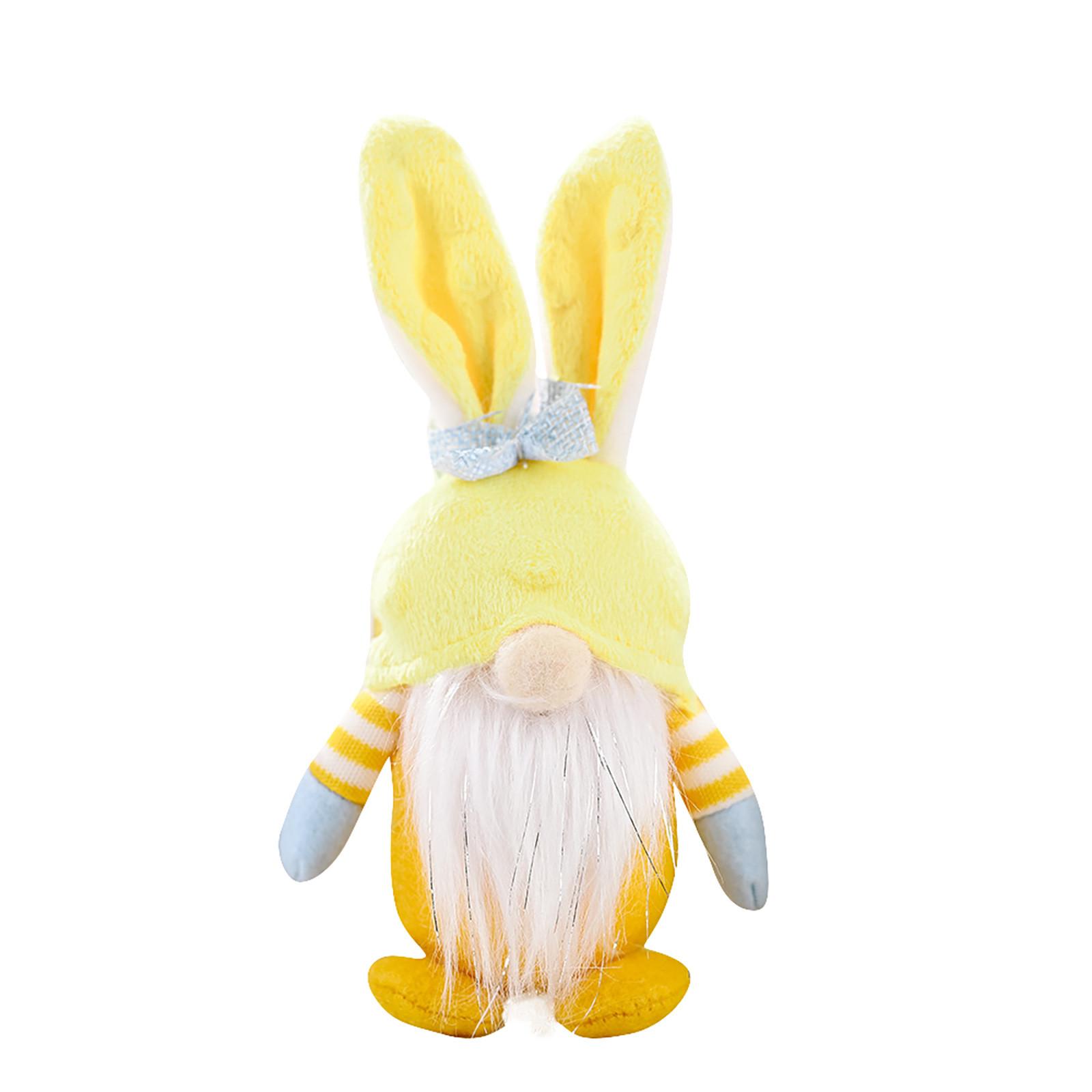 New Easter Decorative  Figure Creative Cartoon Faceless Doll Bowknot Decorative Ornaments