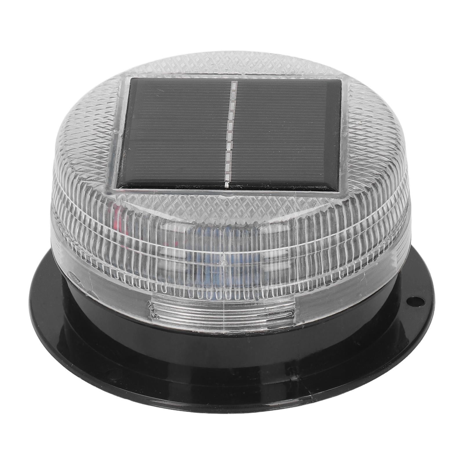 

Солнечный сигнальный фонарь 6 светодиодных бусин красный синий попеременно водонепроницаемый круглый портативный дорожный сигнальный фонарь