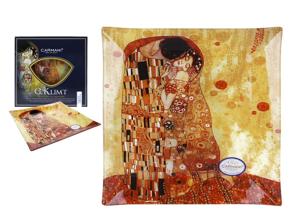 Talerz Dekoracyjny Gustav Klimt Pocałunek Sztuka Porcelana Prezent