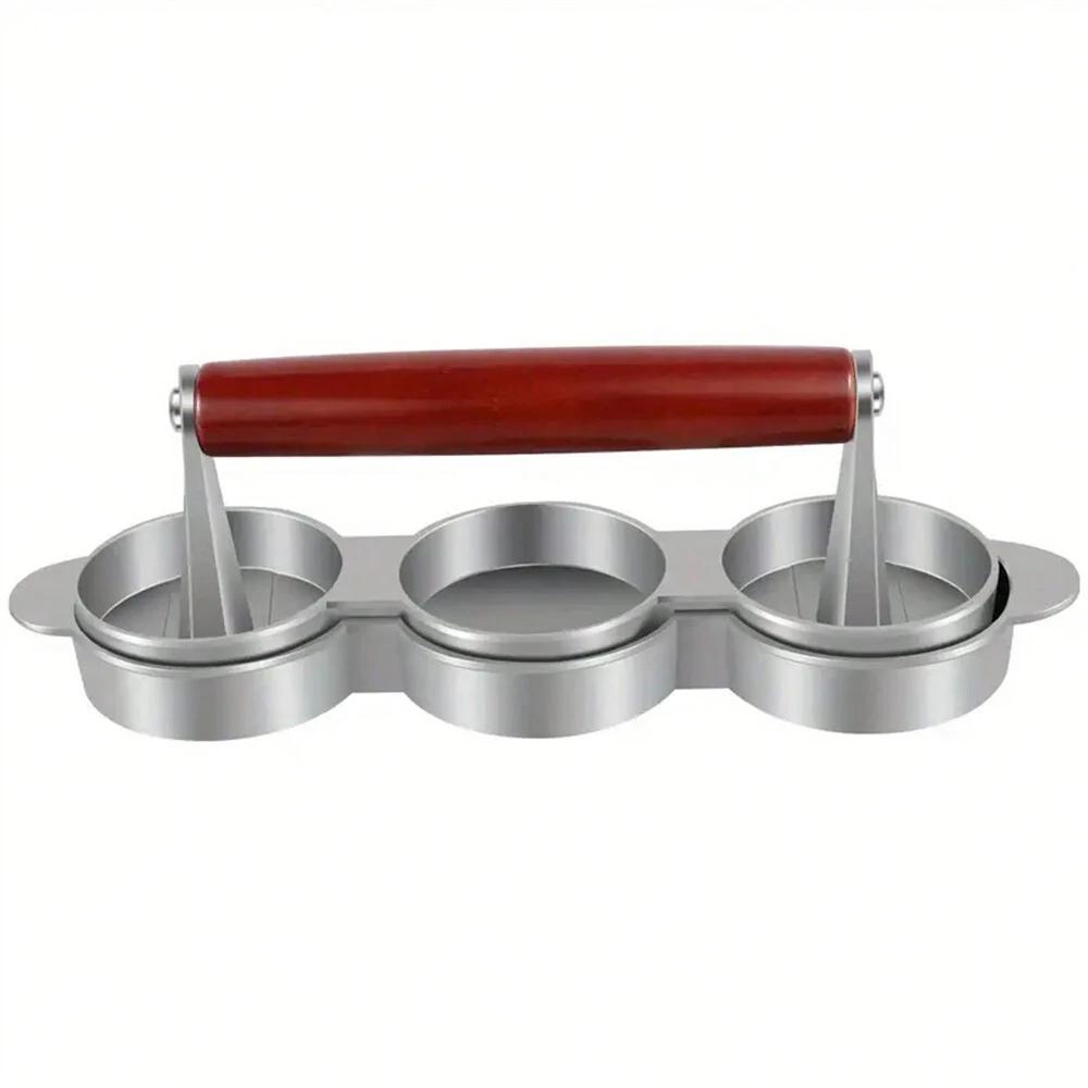 

Пресс для гамбургеров из алюминиевого сплава 3 в 1, портативный аппарат для приготовления котлет для бургеров, подходит для гриля, сковороды, кухни, барбекю