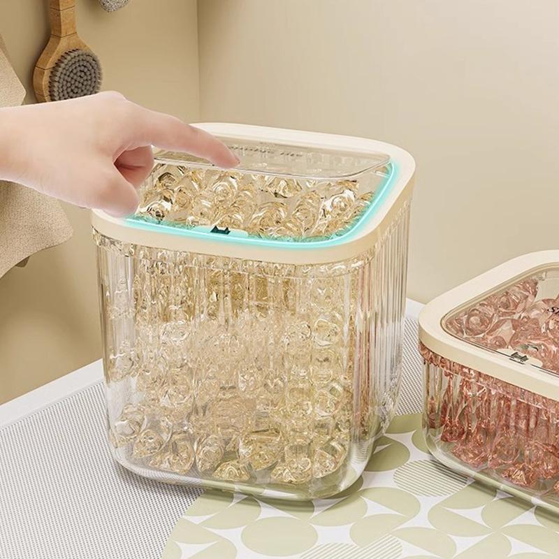 1 Stück Waschmittelkapselbehälter Großes Fassungsvermögen Waschmittel Aufbewahrungsbox Waschpulver Duftperlen Organizer Feuchtigkeitsdicht