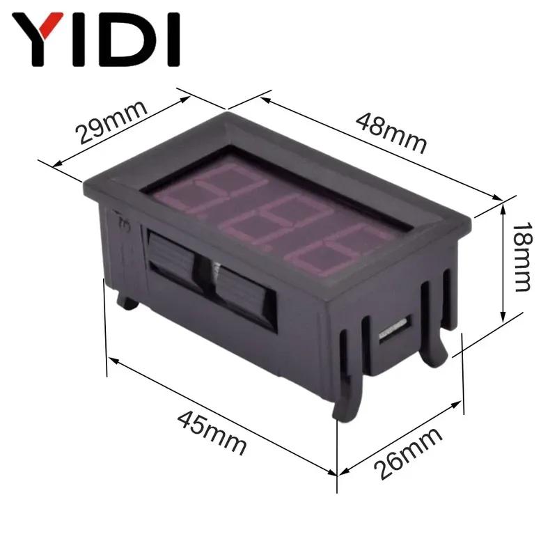 5/10pcs Digital 0.56 Ammeter Voltmeter DC 4.5-30V 0-100V AC 30-500V 10-600V Voltage Amp Meter Detector Monitor Calibrate Reading