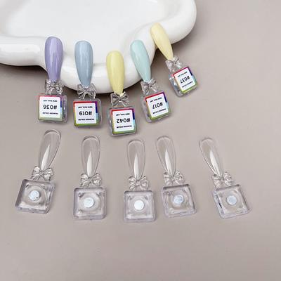 Magnetic False Nail Tip Display Clear Natural Color Card Polish Gel Stand Board Nail Palette Manicure Nail Glue Practice