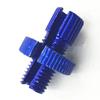 Blue Motorcycle M10 10mm Clutch Lever Cable Adjuster Kit Bolt Lock Nut YZF GSXR
