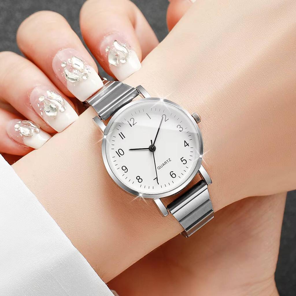 1/2PCS Fashion Arabic Dial Women Watches Simple Ultra-thin Strap Ladies Wristwatches Girls Clock Reloj Mujer