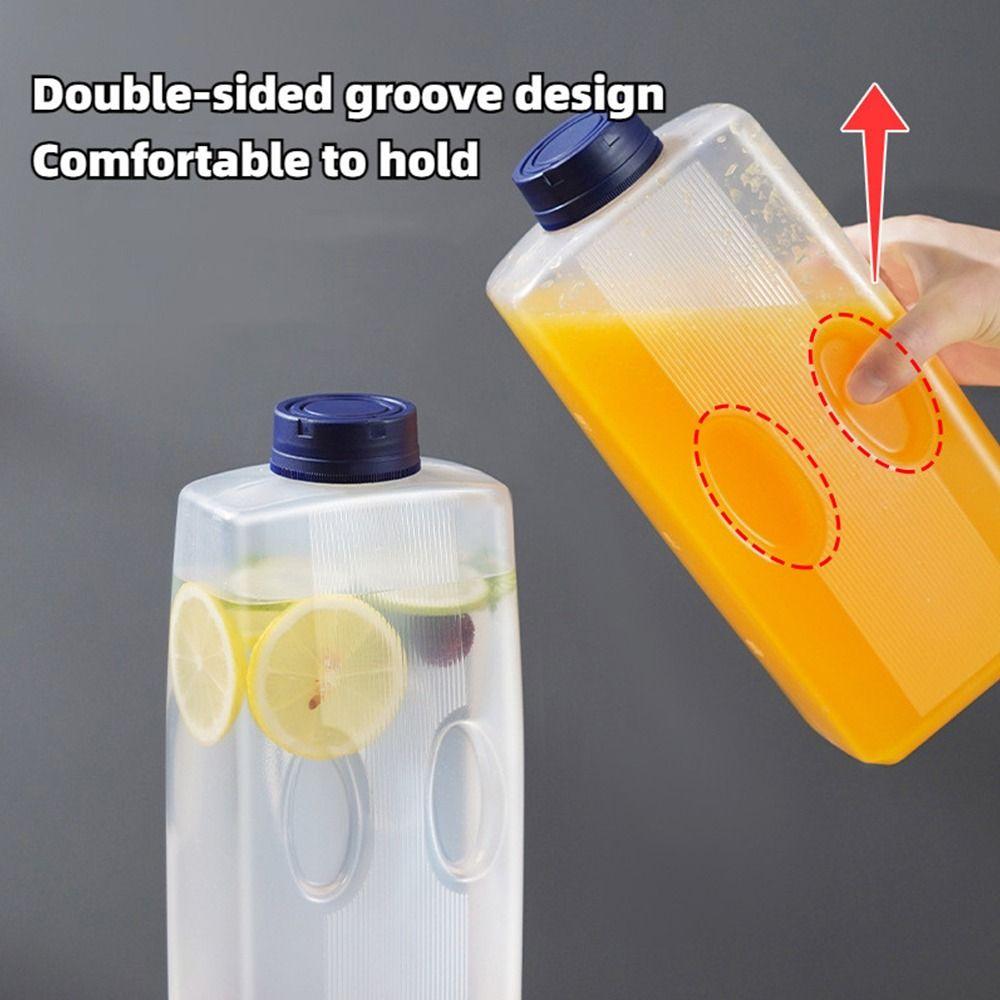 1Pcs Refrigerator Jug Cold Water Kettle Drink Dispenser with Cap Water Bottle Heat Cold Resistance Large Capacity Juice Teapot