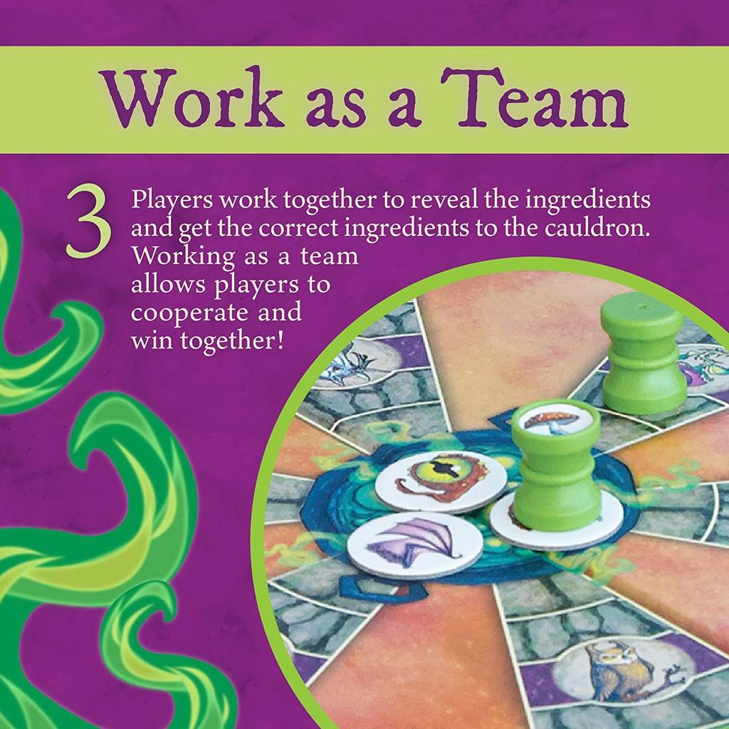 Peaceable Kingdom Cooperative Board Game Cauldron Quest GMC6 Authentic Children's