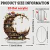 1pcs crescent shaped acrylic desktop decorative bookshelf design suitable for home and office decoration book enthusiasts