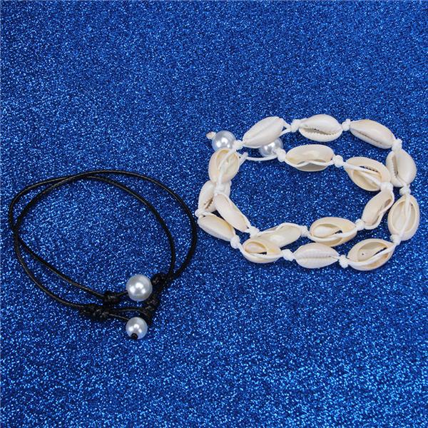 Shell Choker Necklace For Women Beach Seashell Pearls Choker Necklace