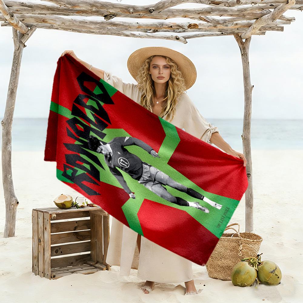 Cr7 Strandtuch Hohe Saugfähigkeit & Schnelltrocknend Bequem Leicht Tragbar für Schwimmen, Strand, Camping, Reisen, Strandzubehör, Fitnessstudio