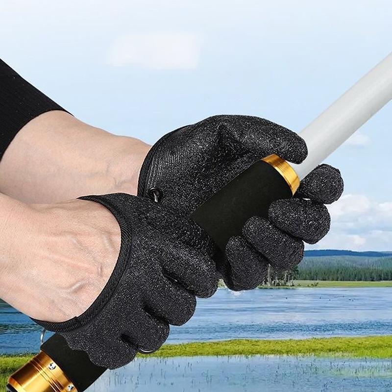 1/2 Pcs Fish Catch Gloves Fishing Glove With Magnet Hook Non-Slip Gloves Catching Fish Latex Hunting Gloves For Accessories