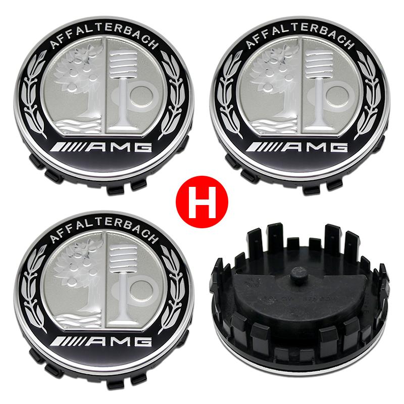 Benz Car 75mm Car Floating Wheel Center Hub Caps Cover for Mercedes Benz B/C/E/S Class A Class C200L GLC GLK CLA Accessories. CI1