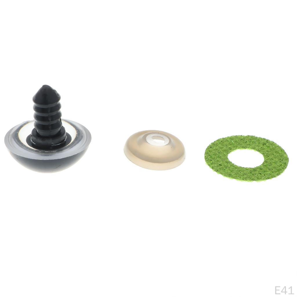 10x Glitter Safety Teddy , 24mm