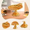 Fruit Plate Cupcake Stand Dish Food Desserts Organizer Round Snack Tray Serving for Home Living