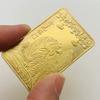 Chinese Baifu Cube, Chinese Zodiac, Year of the Tiger, Animal Commemorative Medal, Golden Tiger at the Door, Gold Plated Coin