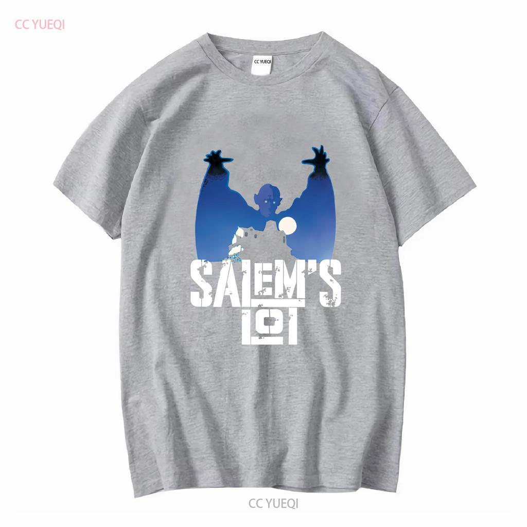 Salems Lot Klassischer Horrorfilm Vampir T-Shirt 255 Lang- oder Kurzarm Vintage Gewaschenes Oberteil Für Den Alltag Vielseitig