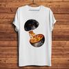 Moon Pizza Funny Geek T ShirtHomme Unisex Summer White Casual Short Sleeve TshirtUnisex Cool Streetwear Tee Breathable Print
