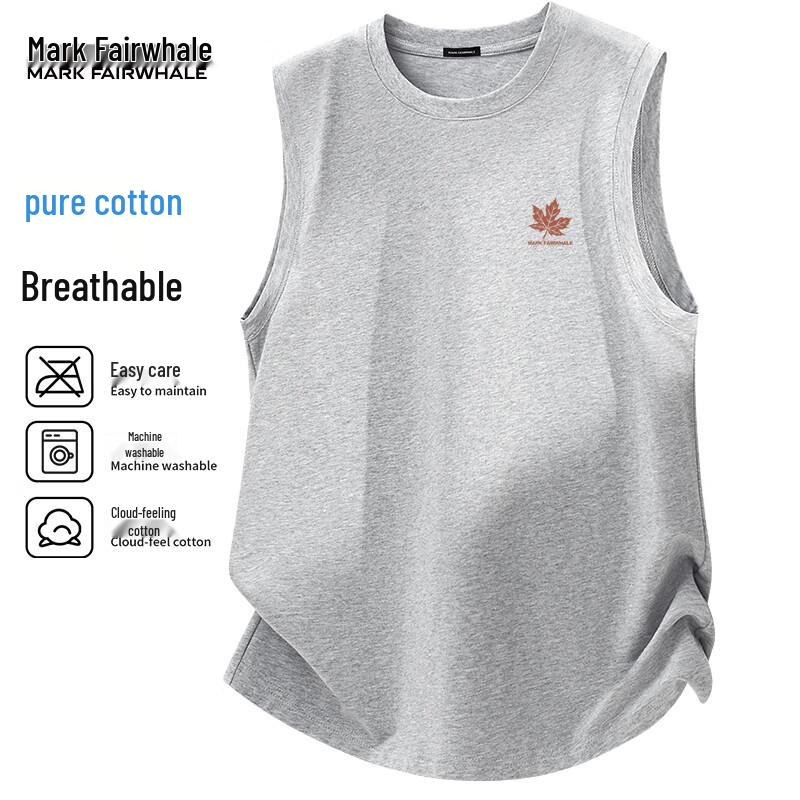 Mark Fairwhale Men's Loose Cotton Sleeveless Tank Top