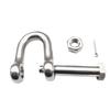 304 Stainless Steel D-Type Safety Shackle U-Type Lifting Eye Bolt with Nut, American Style.