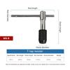 Adjustable Ratchet Tap Wrench T-Handle Tapping Ratcheting Wrench Hand Tool One Hand Operation for Automovtie Repair Tool