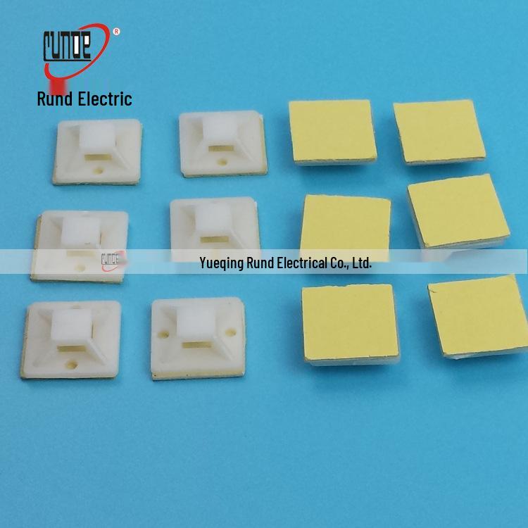 Self-Adhesive Cable Tie Mount with Suction Cup and Positioning Fixing Piece.
