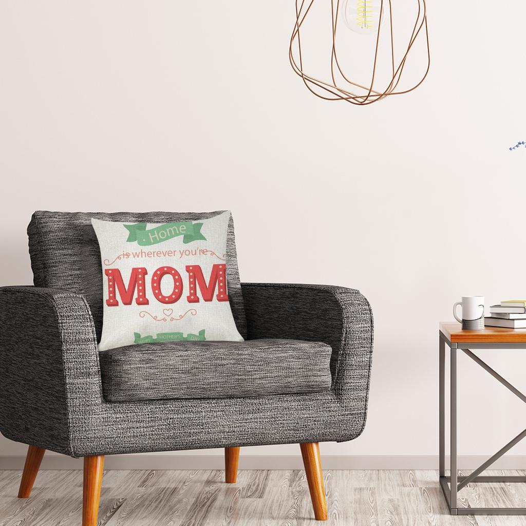 Mother's Day Linen Pillowcase Mother's Day Gift Home Decoration Ornaments