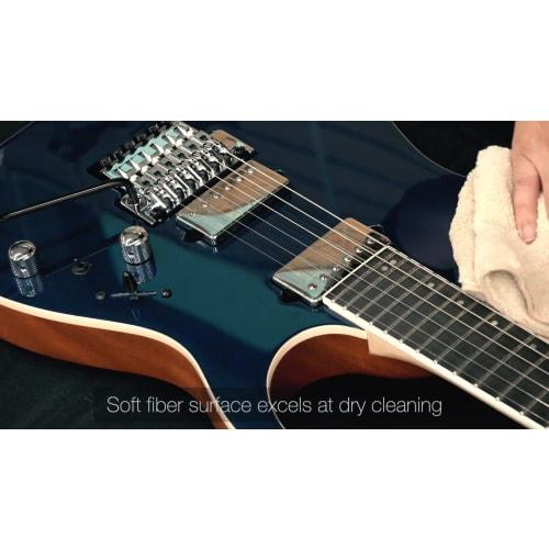 Ibanez GDC900 Double-Sided Guitar Cloth, 300mm x 300mm, Beige