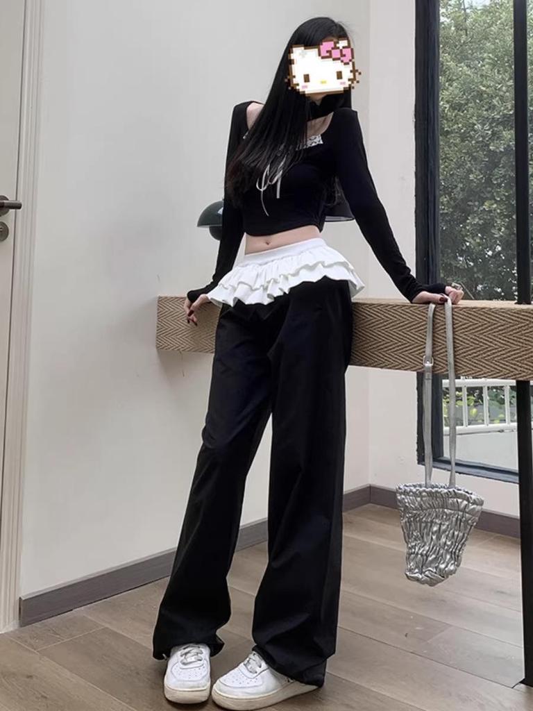 Women's Ultra-Short Sexy Pleated Patchwork Skirt - Solid Color, Medium Stretch, Layered Design, New Summer Arrival