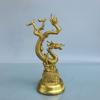 Exquisitely Crafted Qianxi Feilong Home Living Room Decoration, Brass and Copper-Colored Zodiac Dragon Creative Ornament C