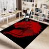 1pc Fire and Blood Office Carpet Chair Mats, Home Decor Mat | Fantasy Theme Mat | Durable Mat, Dragon DecorB24