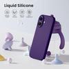Coque de Protection - BOOLING - iPhone Air - Silicone Ultra Fine Léger - Violet Nuit - 2 Vitres