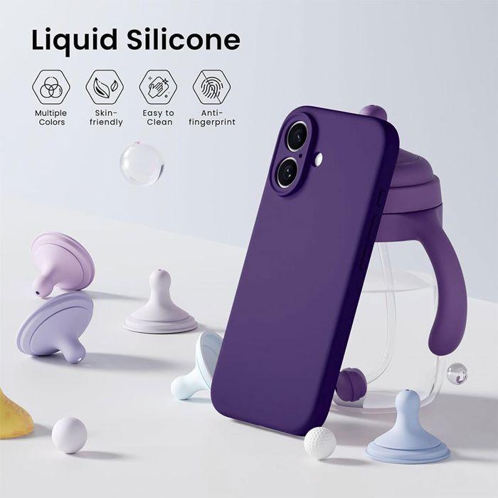 Coque de Protection - BOOLING - iPhone Air - Silicone Ultra Fine Léger - Violet Nuit - 2 Vitres