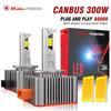 Dualvision D1S D3S LED-Scheinwerfer HID D3S D2S D4S D8S 30000LM 300W D1R D2R D3R D4 CANBUS LED Zweiseitiger CSP-Chip 6000K Plug&Play