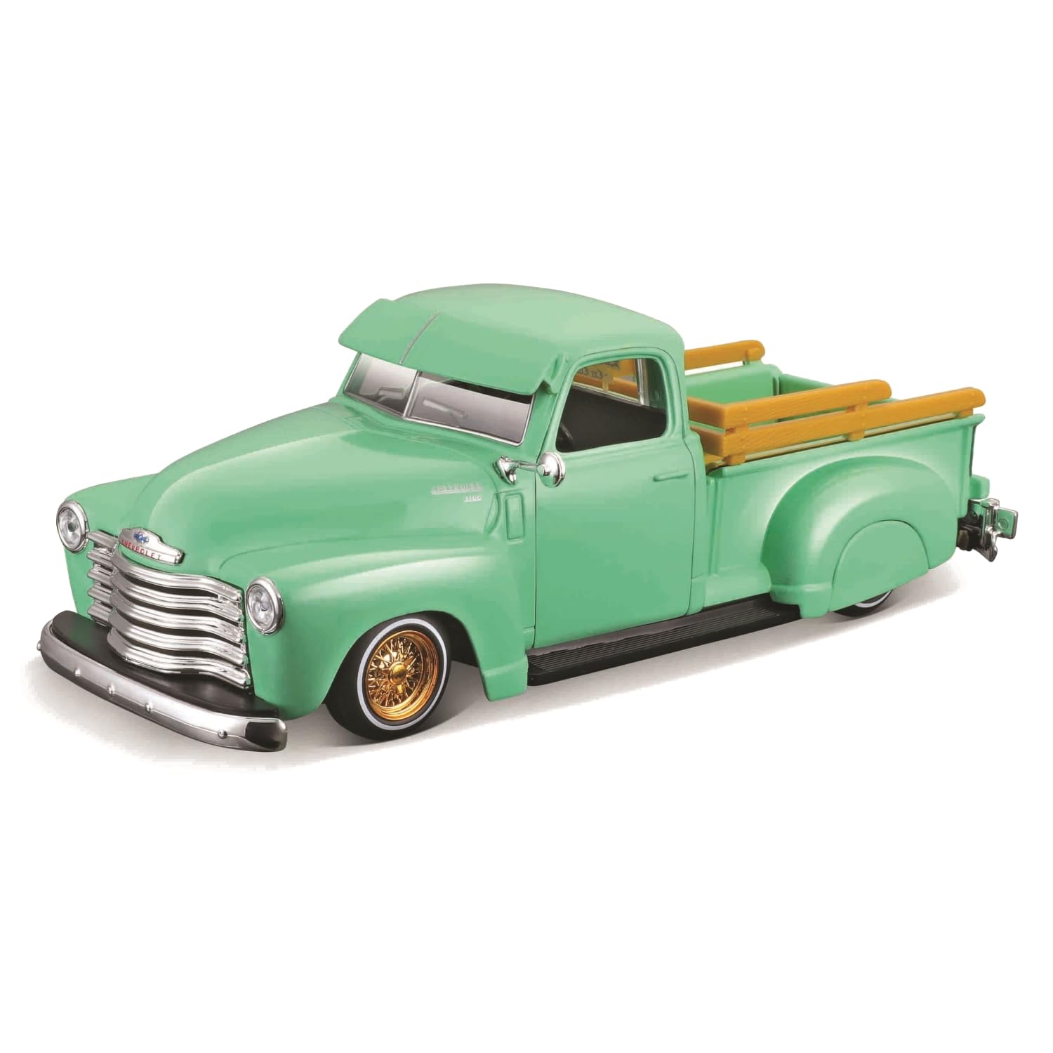 

Maisto 1/25 Scale Chevrolet 3100 Pickup 1950 Green Custom Lowriders Series / Diecast Model Car, Finished Product 32545