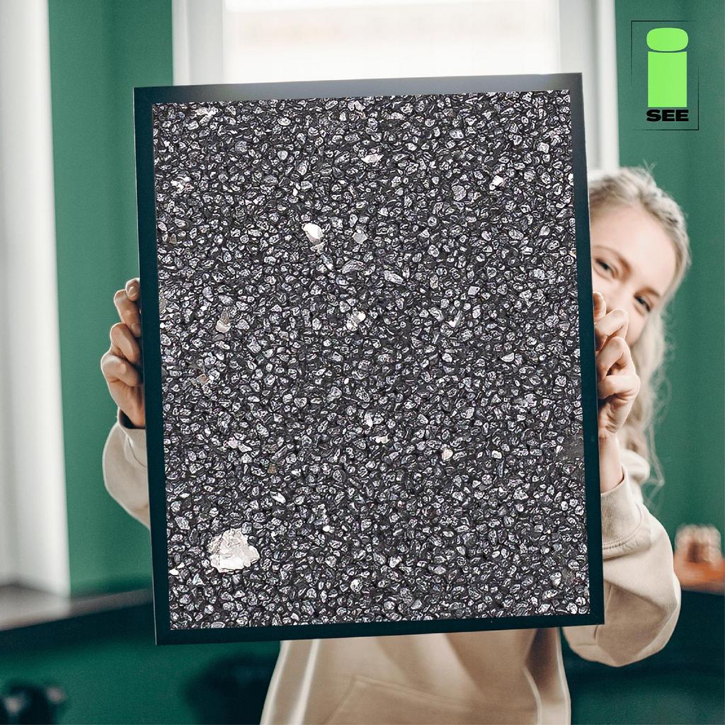 Revestimiento de mosaico con mica plateada resinoso 7 kg duradero resistente a las heladas marmolita m54