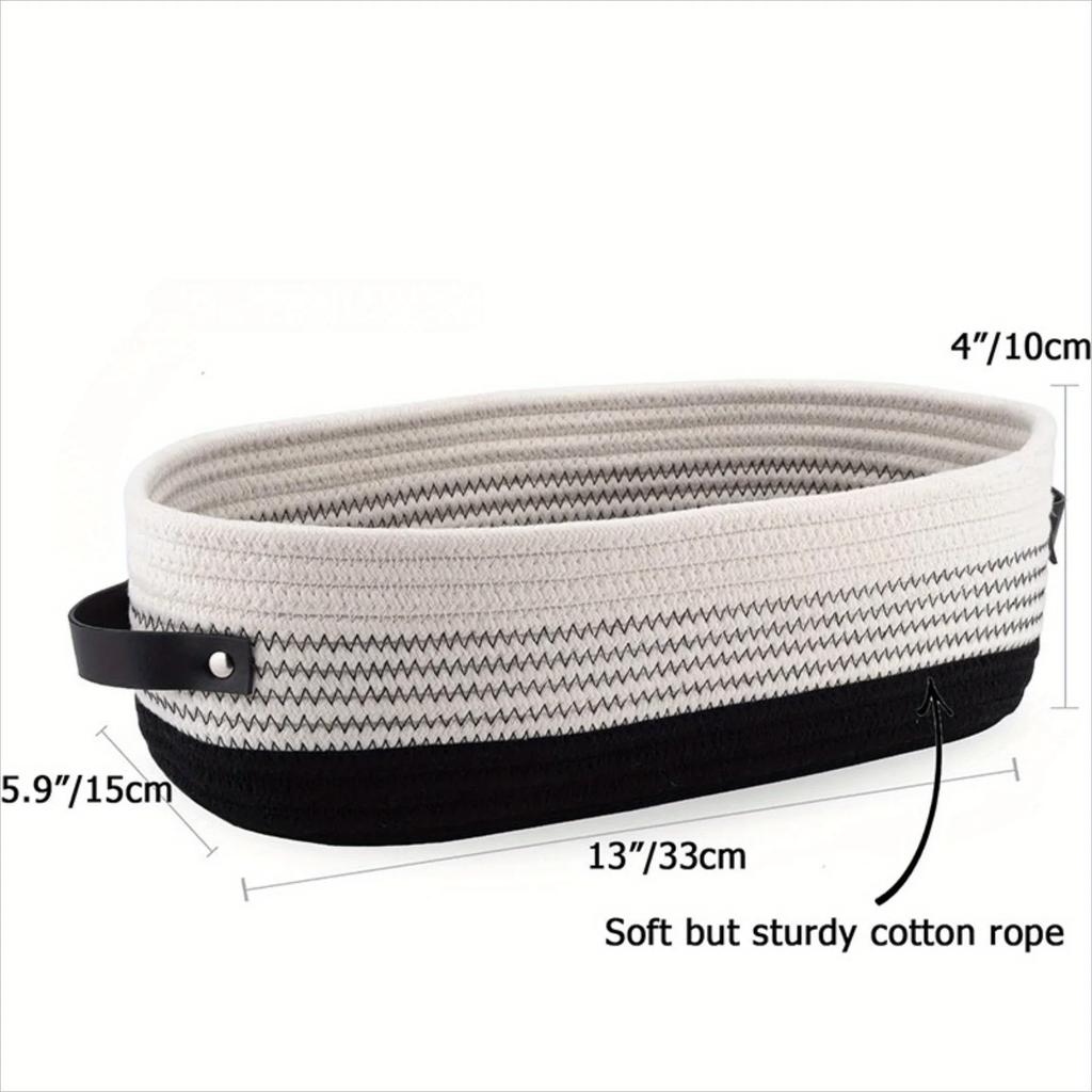 Oval Handle Bathroom Storage Basket Storage Basket Clothes Storage Box, Layered Finishing Box for Clothes and Pants