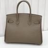 New Leather Women's Bag Crocodile Pattern Leather Matte 2530CM Platinum Bag Classic Versatile Portable