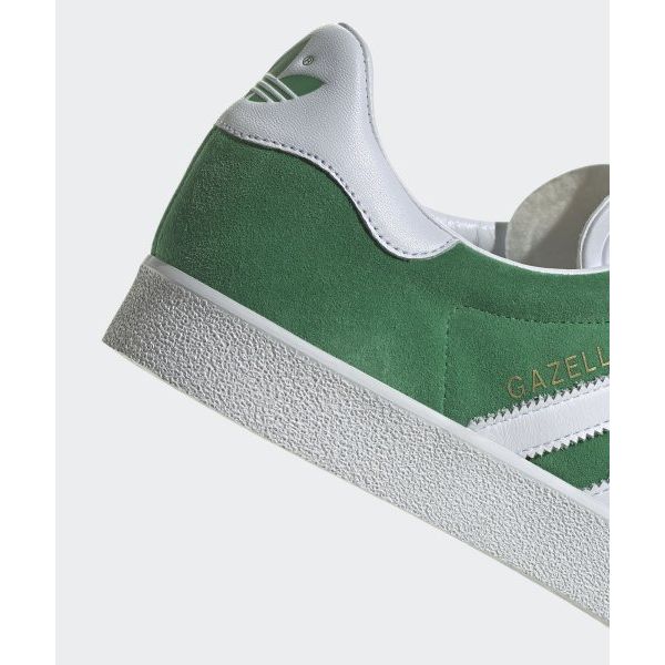 Adidas Gazelle 85 Green White Unisex Sneakers Cloud-White Gold-Metallic IE2165