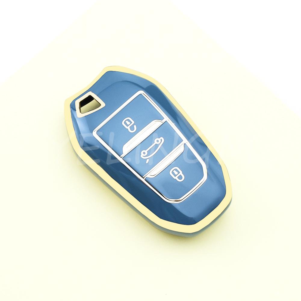 Tpu For Peugeot 4008 5008 308 408 508 2008 3008 Citroen C4 C4L C6 C3-Xr Picasso Ds3 Ds4 Ds5 Shell Fob Car Remote Key Case Cover