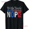 No Kings Nope Protest Distressed USA Design Vintage T Shirt Vintage Washed Stylish Breathable Soft Slightly