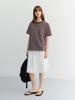 Deonseuteu Unisex Striped T-Shirt_Udts6B126_Brown / Pink