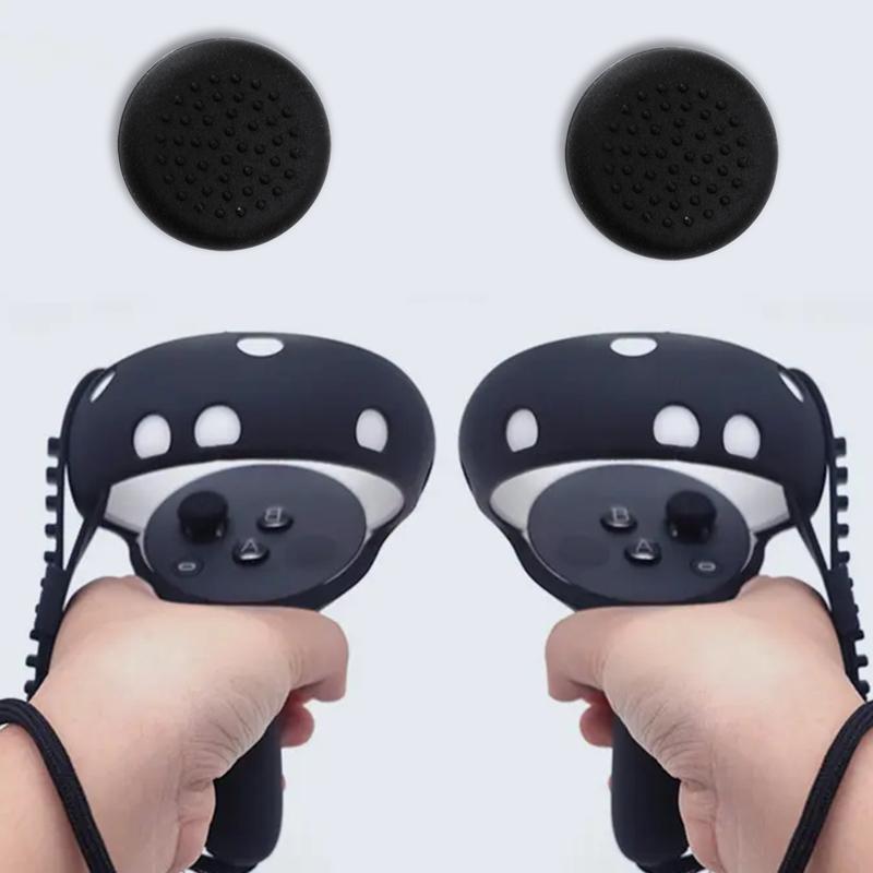 1 Pair Handle Rocker Silicone Caps VR Joystick Cover Remote Sensing Handle Protector for Oculus Quest 2