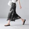 SOFSIL Women's Chinese Print Wide-Leg Pants