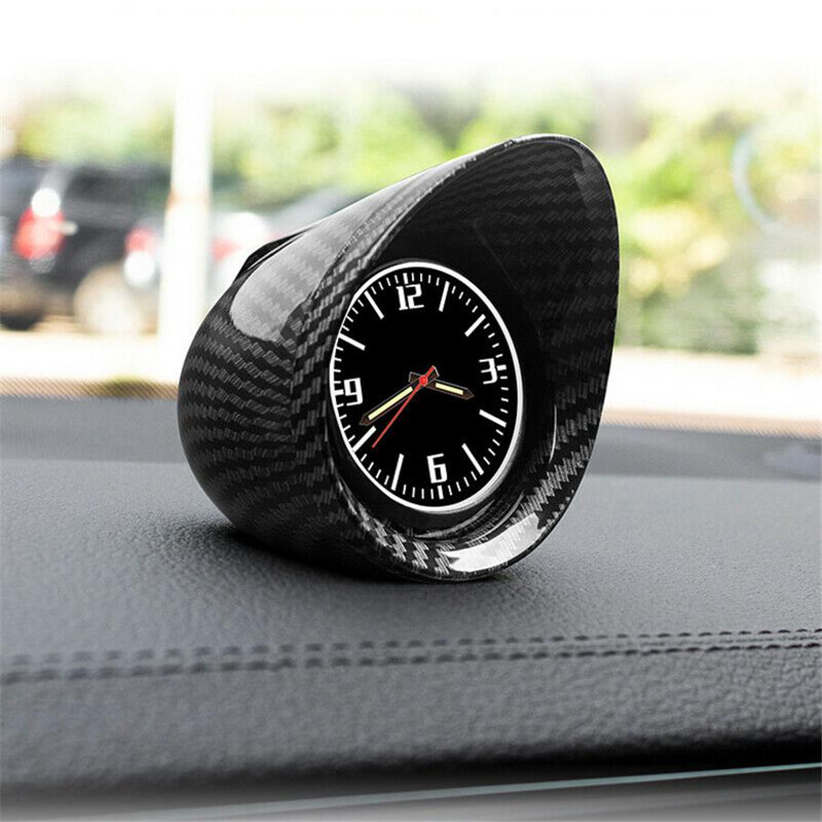 Carbon Fiber  Color Car Truck Interior Dashboard Clock Automotive Luminous Backlight