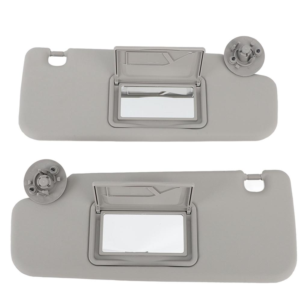 1 Pair Sun Visor Left Right Sun Visor with Mirror Replacement for Sonic Aveo 2012 To 2020 Grey