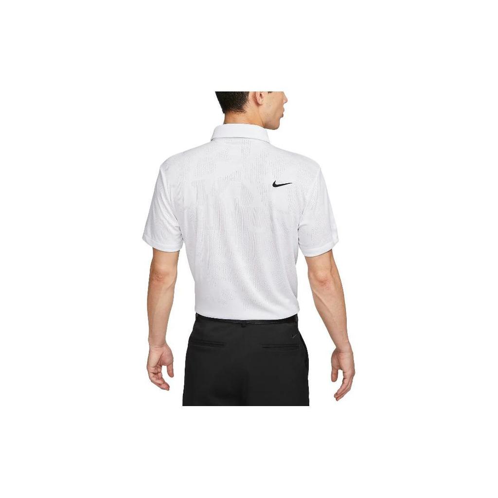 Nike Poloshirts Herren Weißer Polokragen Normale Gerade Passform DR5304-100