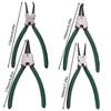 4-Piece Retaining Ring Pliers Set, Retaining Ring And Spring Removal Tools, Inner And Outer Retaining Ring Bending Pliers.