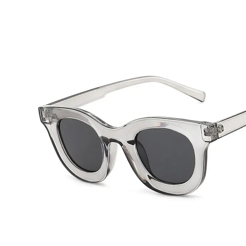 

Trendy Thick Circular Spectacle Frame Frame Sun Glasses Glasses for Female Designer Style Style Sun Eyeglasses Man Classic Hip Hop Punk Eyewear As picture