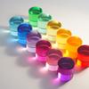 Creative Wooden Building Blocks, Acrylic Crystal Transparent Building Block,Stacking Building Blocks, Early Education Toys,Gifts